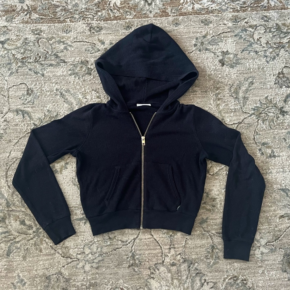 TNA waffle zip-up hoodie